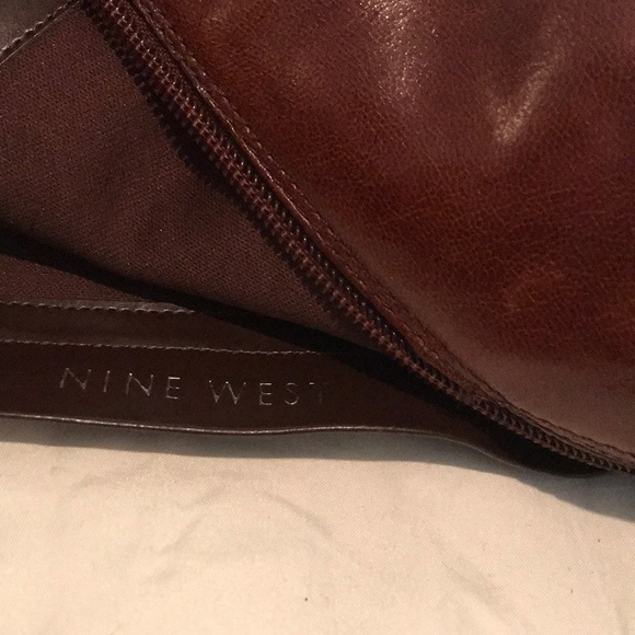 Nine West Cognac Leather Calf Boots - Picture 6 of 6